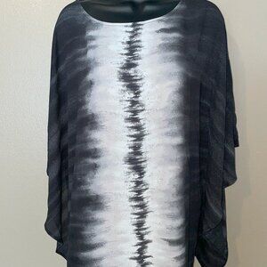 A571890** As Is Quacker Factory Embellished Tie Dye Caftan